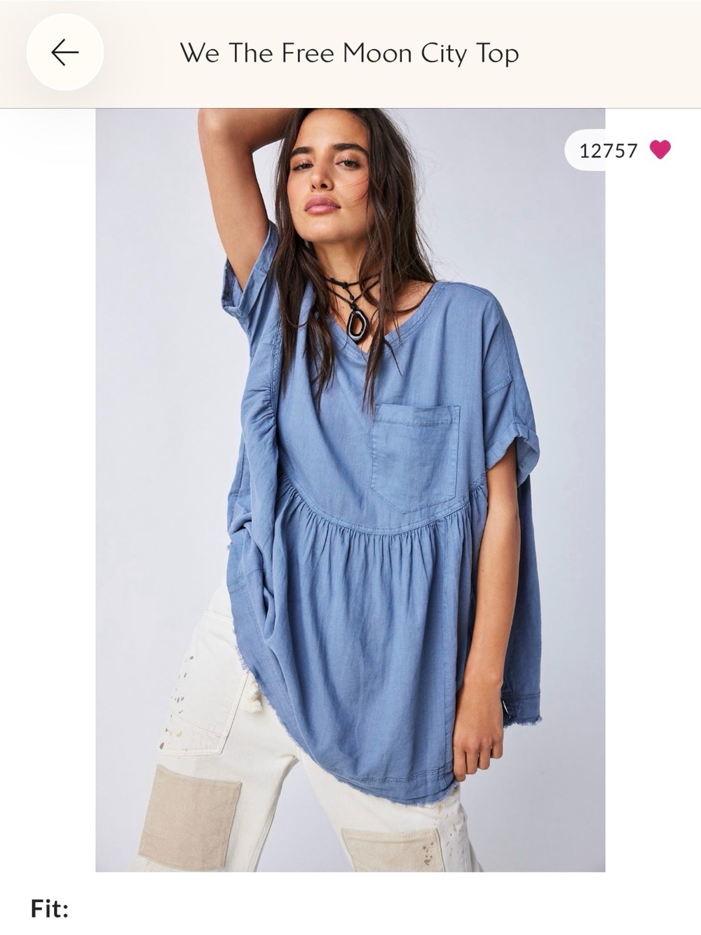 We the Free Moon City Top in Navy - Picture 2 of 6